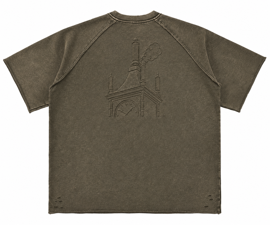 Acid wash rugged T shirt