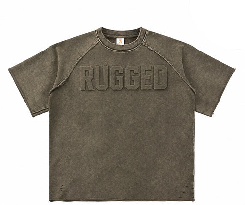 Acid wash rugged T shirt